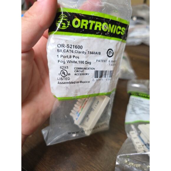 ORTRONICS CLARITY SERIES II. CAT 6 T588A/B. 2 Port. 8 POS Lot of 2 - Picture 3 of 16